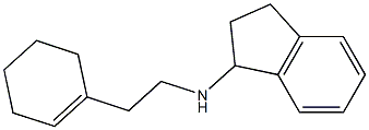 N-[2-(cyclohex-1-en-1-yl)ethyl]-2,3-dihydro-1H-inden-1-amine 结构式