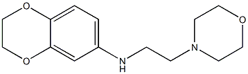 N-[2-(morpholin-4-yl)ethyl]-2,3-dihydro-1,4-benzodioxin-6-amine 结构式