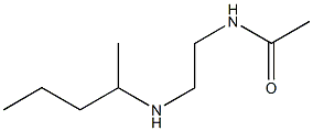 N-[2-(pentan-2-ylamino)ethyl]acetamide 结构式