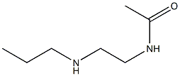 N-[2-(propylamino)ethyl]acetamide 结构式