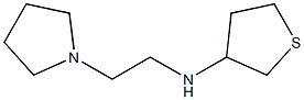 N-[2-(pyrrolidin-1-yl)ethyl]thiolan-3-amine 结构式