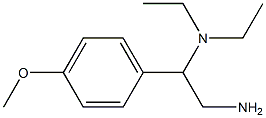 N-[2-amino-1-(4-methoxyphenyl)ethyl]-N,N-diethylamine 结构式