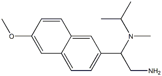 N-[2-amino-1-(6-methoxy-2-naphthyl)ethyl]-N-isopropyl-N-methylamine 结构式