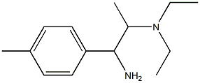 N-[2-amino-1-methyl-2-(4-methylphenyl)ethyl]-N,N-diethylamine 结构式