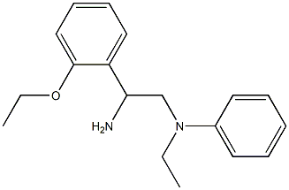 N-[2-amino-2-(2-ethoxyphenyl)ethyl]-N-ethylaniline 结构式