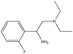 N-[2-amino-2-(2-fluorophenyl)ethyl]-N,N-diethylamine 结构式