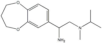 N-[2-amino-2-(3,4-dihydro-2H-1,5-benzodioxepin-7-yl)ethyl]-N-isopropyl-N-methylamine 结构式