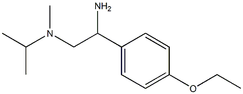 N-[2-amino-2-(4-ethoxyphenyl)ethyl]-N-isopropyl-N-methylamine 结构式