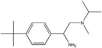 N-[2-amino-2-(4-tert-butylphenyl)ethyl]-N-isopropyl-N-methylamine 结构式