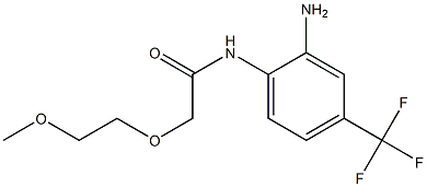 N-[2-amino-4-(trifluoromethyl)phenyl]-2-(2-methoxyethoxy)acetamide 结构式