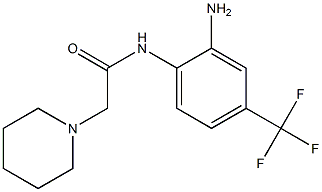 N-[2-amino-4-(trifluoromethyl)phenyl]-2-(piperidin-1-yl)acetamide 结构式