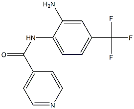 N-[2-amino-4-(trifluoromethyl)phenyl]isonicotinamide 结构式