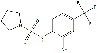 N-[2-amino-4-(trifluoromethyl)phenyl]pyrrolidine-1-sulfonamide 结构式