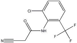 N-[2-chloro-6-(trifluoromethyl)phenyl]-2-cyanoacetamide 结构式