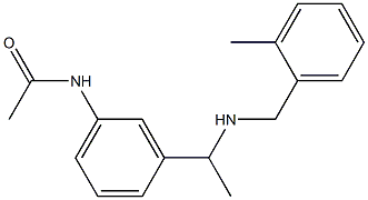 N-[3-(1-{[(2-methylphenyl)methyl]amino}ethyl)phenyl]acetamide 结构式