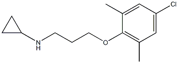 N-[3-(4-chloro-2,6-dimethylphenoxy)propyl]cyclopropanamine 结构式