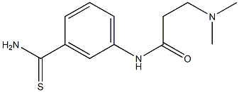 N-[3-(aminocarbonothioyl)phenyl]-3-(dimethylamino)propanamide 结构式