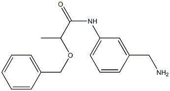 N-[3-(aminomethyl)phenyl]-2-(benzyloxy)propanamide 结构式