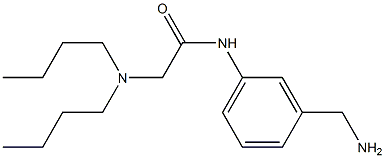 N-[3-(aminomethyl)phenyl]-2-(dibutylamino)acetamide 结构式