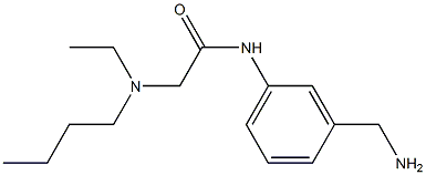 N-[3-(aminomethyl)phenyl]-2-[butyl(ethyl)amino]acetamide 结构式