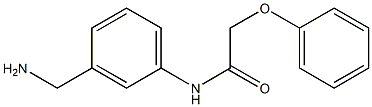N-[3-(aminomethyl)phenyl]-2-phenoxyacetamide 结构式