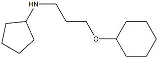 N-[3-(cyclohexyloxy)propyl]cyclopentanamine 结构式