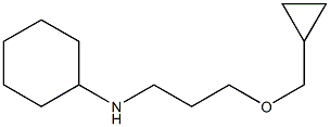 N-[3-(cyclopropylmethoxy)propyl]cyclohexanamine 结构式