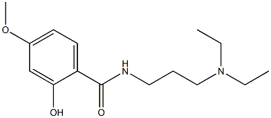 N-[3-(diethylamino)propyl]-2-hydroxy-4-methoxybenzamide 结构式