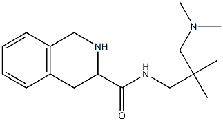 N-[3-(dimethylamino)-2,2-dimethylpropyl]-1,2,3,4-tetrahydroisoquinoline-3-carboxamide 结构式