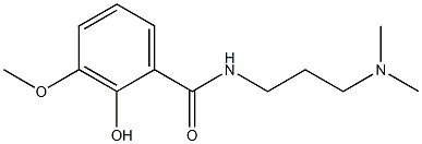 N-[3-(dimethylamino)propyl]-2-hydroxy-3-methoxybenzamide 结构式