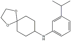 N-[3-(propan-2-yl)phenyl]-1,4-dioxaspiro[4.5]decan-8-amine 结构式