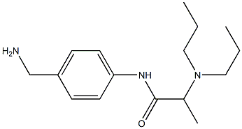 N-[4-(aminomethyl)phenyl]-2-(dipropylamino)propanamide 结构式
