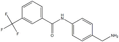 N-[4-(aminomethyl)phenyl]-3-(trifluoromethyl)benzamide 结构式