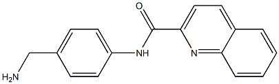 N-[4-(aminomethyl)phenyl]quinoline-2-carboxamide 结构式