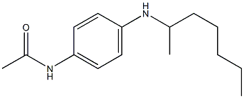 N-[4-(heptan-2-ylamino)phenyl]acetamide 结构式