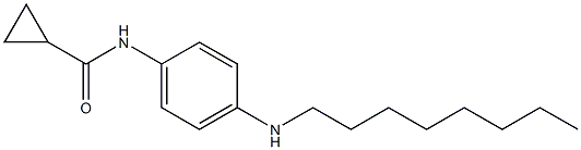 N-[4-(octylamino)phenyl]cyclopropanecarboxamide 结构式