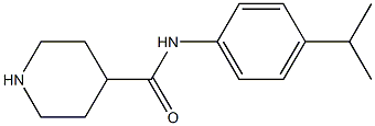 N-[4-(propan-2-yl)phenyl]piperidine-4-carboxamide 结构式