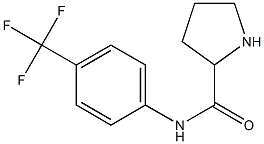 N-[4-(trifluoromethyl)phenyl]pyrrolidine-2-carboxamide 结构式