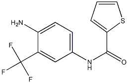 N-[4-amino-3-(trifluoromethyl)phenyl]thiophene-2-carboxamide 结构式