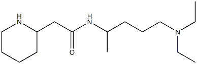 N-[5-(diethylamino)pentan-2-yl]-2-(piperidin-2-yl)acetamide 结构式