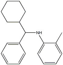 N-[cyclohexyl(phenyl)methyl]-2-methylaniline 结构式