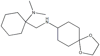 N-{[1-(dimethylamino)cyclohexyl]methyl}-1,4-dioxaspiro[4.5]decan-8-amine 结构式