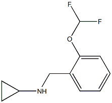 N-{[2-(difluoromethoxy)phenyl]methyl}cyclopropanamine 结构式