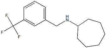 N-{[3-(trifluoromethyl)phenyl]methyl}cycloheptanamine 结构式