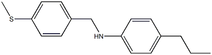 N-{[4-(methylsulfanyl)phenyl]methyl}-4-propylaniline 结构式