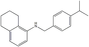 N-{[4-(propan-2-yl)phenyl]methyl}-5,6,7,8-tetrahydronaphthalen-1-amine 结构式