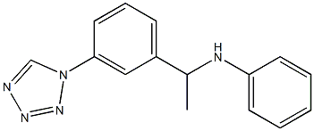 N-{1-[3-(1H-1,2,3,4-tetrazol-1-yl)phenyl]ethyl}aniline 结构式