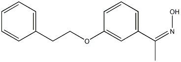 N-{1-[3-(2-phenylethoxy)phenyl]ethylidene}hydroxylamine 结构式