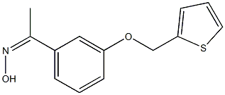 N-{1-[3-(thiophen-2-ylmethoxy)phenyl]ethylidene}hydroxylamine 结构式