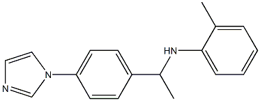 N-{1-[4-(1H-imidazol-1-yl)phenyl]ethyl}-2-methylaniline 结构式